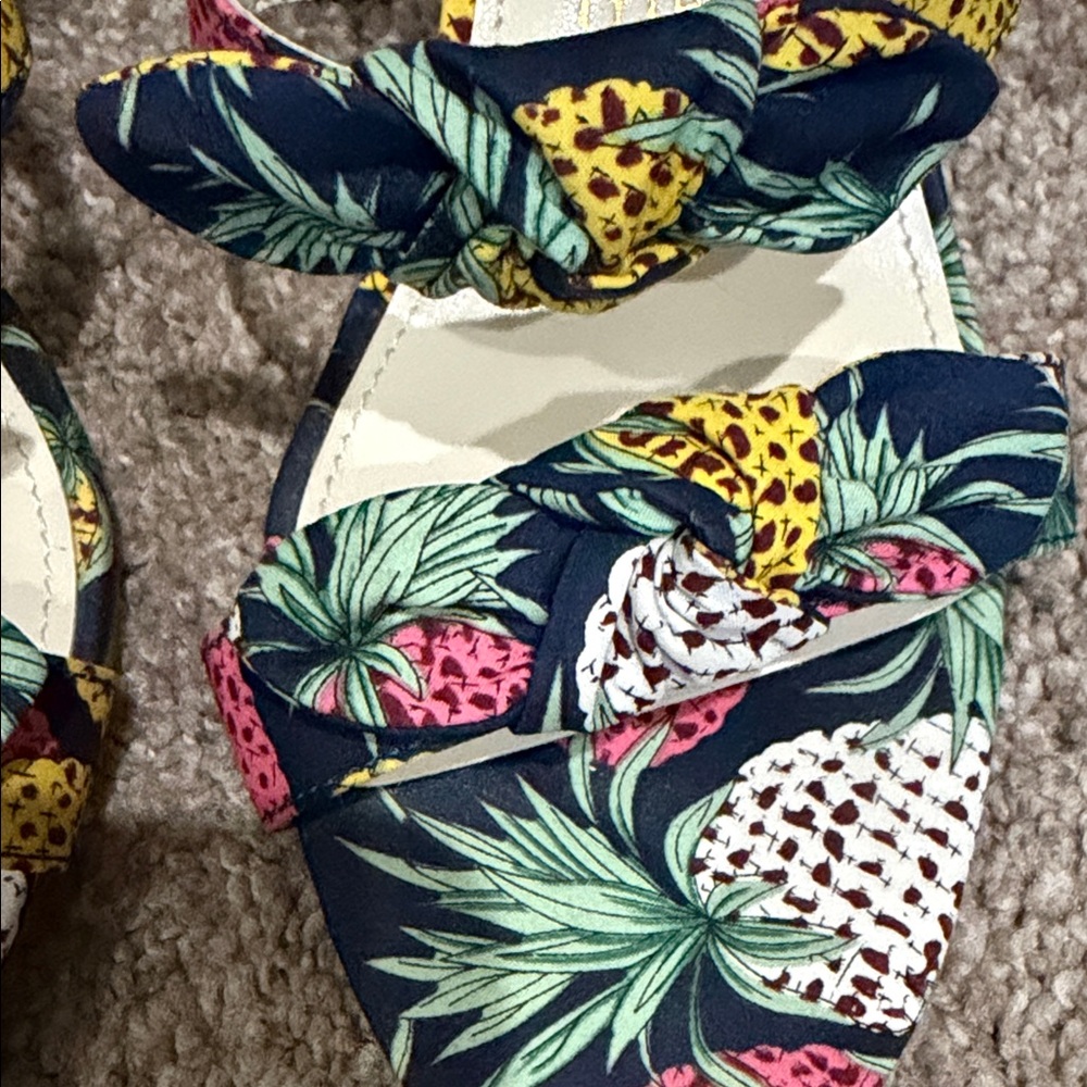 Anne Klein Women's Colorful Patterned Sandals - Picture 2 of 5